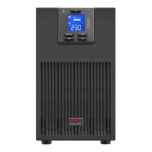APC Easy UPS On-Line, 3kVA/2400W, Tower, 230V, 6x IEC C13 + 1x IEC C19 outlets, Intelligent Card Slot, LCD