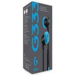 LOGITECH G333 Gaming Earphones - BLACK - 3.5 MM - EMEA